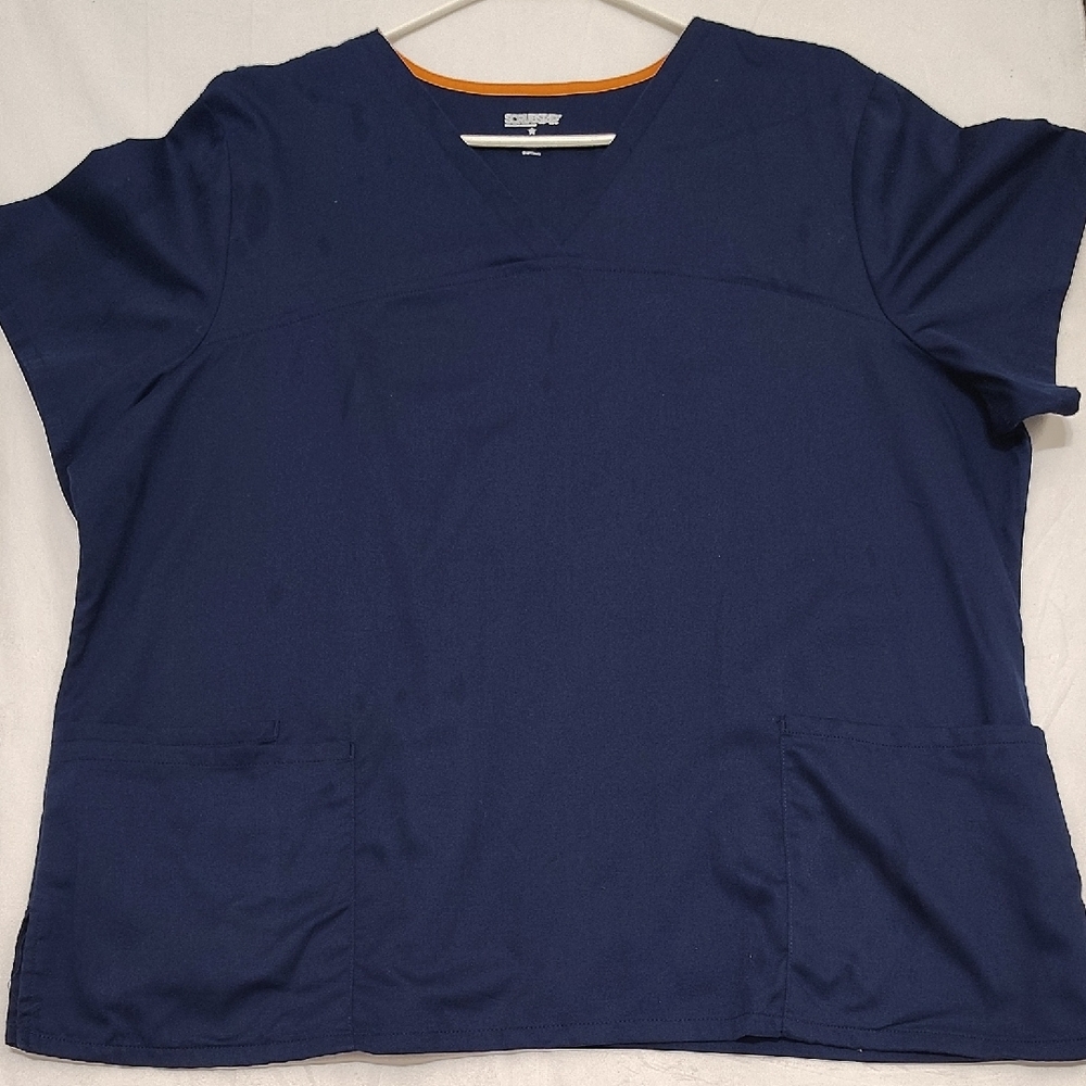 Women's V-Neck Fit‎ & Flare Medical Top SIze 2x
